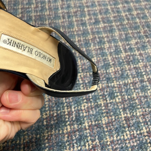 Preloved Manolo Blahnik dark blue heel size 39 - Picture 14 of 17